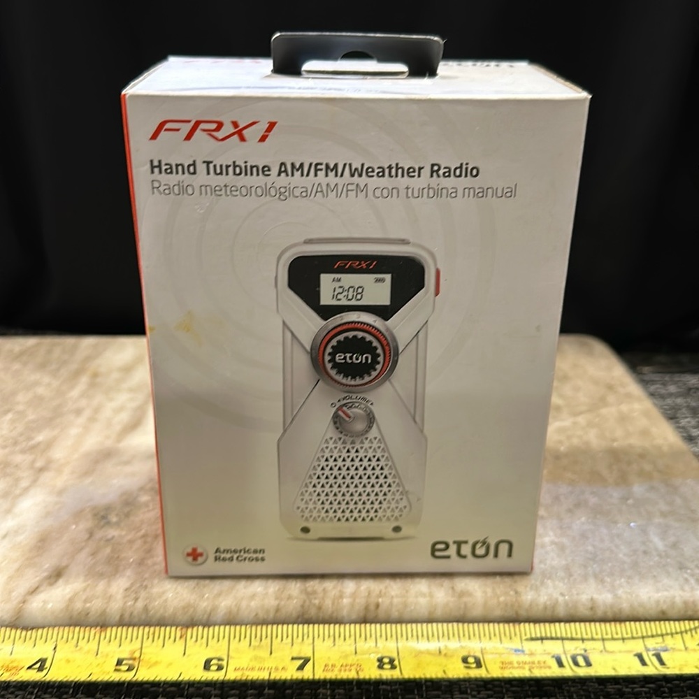 NIB Eton American Red Cross FRX1 Hand Turbine AM/FM Weather Radio